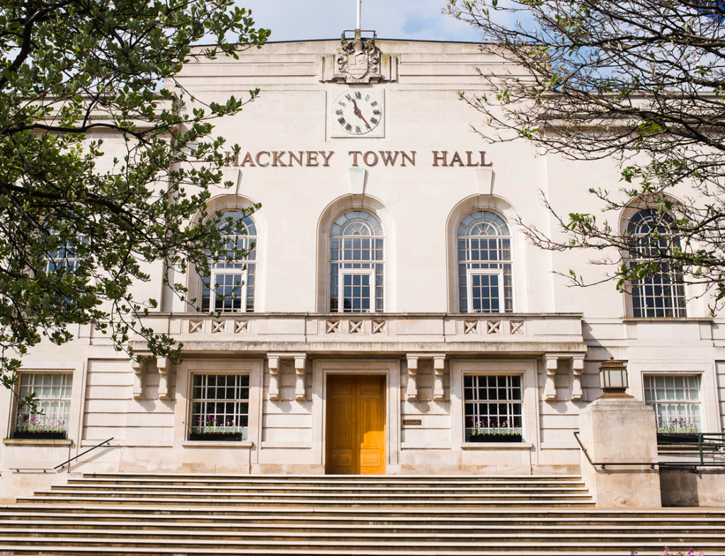 Photo showing Hackney Town Hall