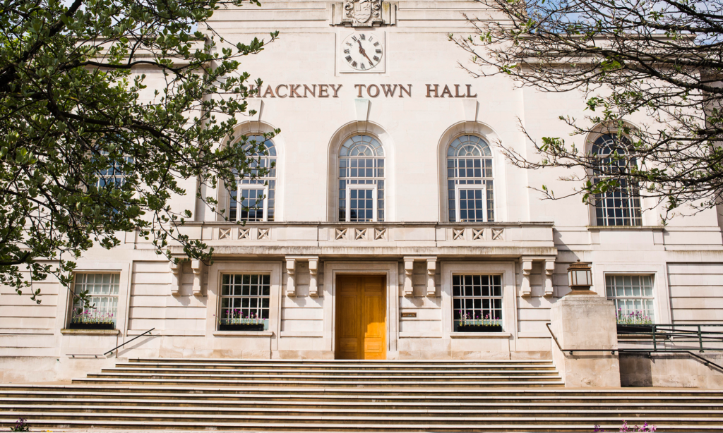 Photo showing Hackney Town Hall