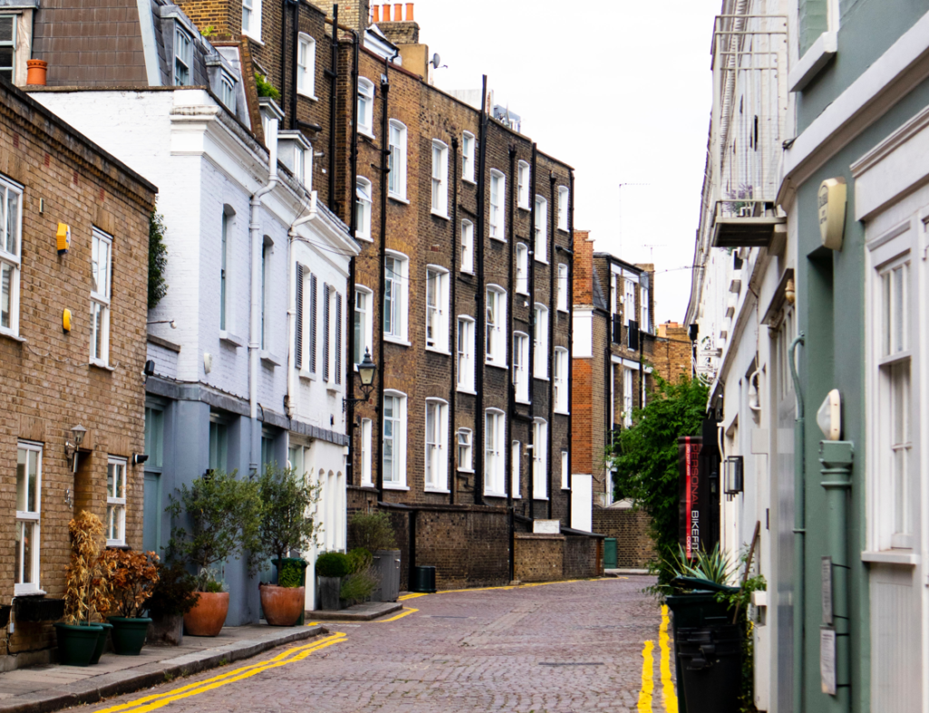 Photo of houses lining a street