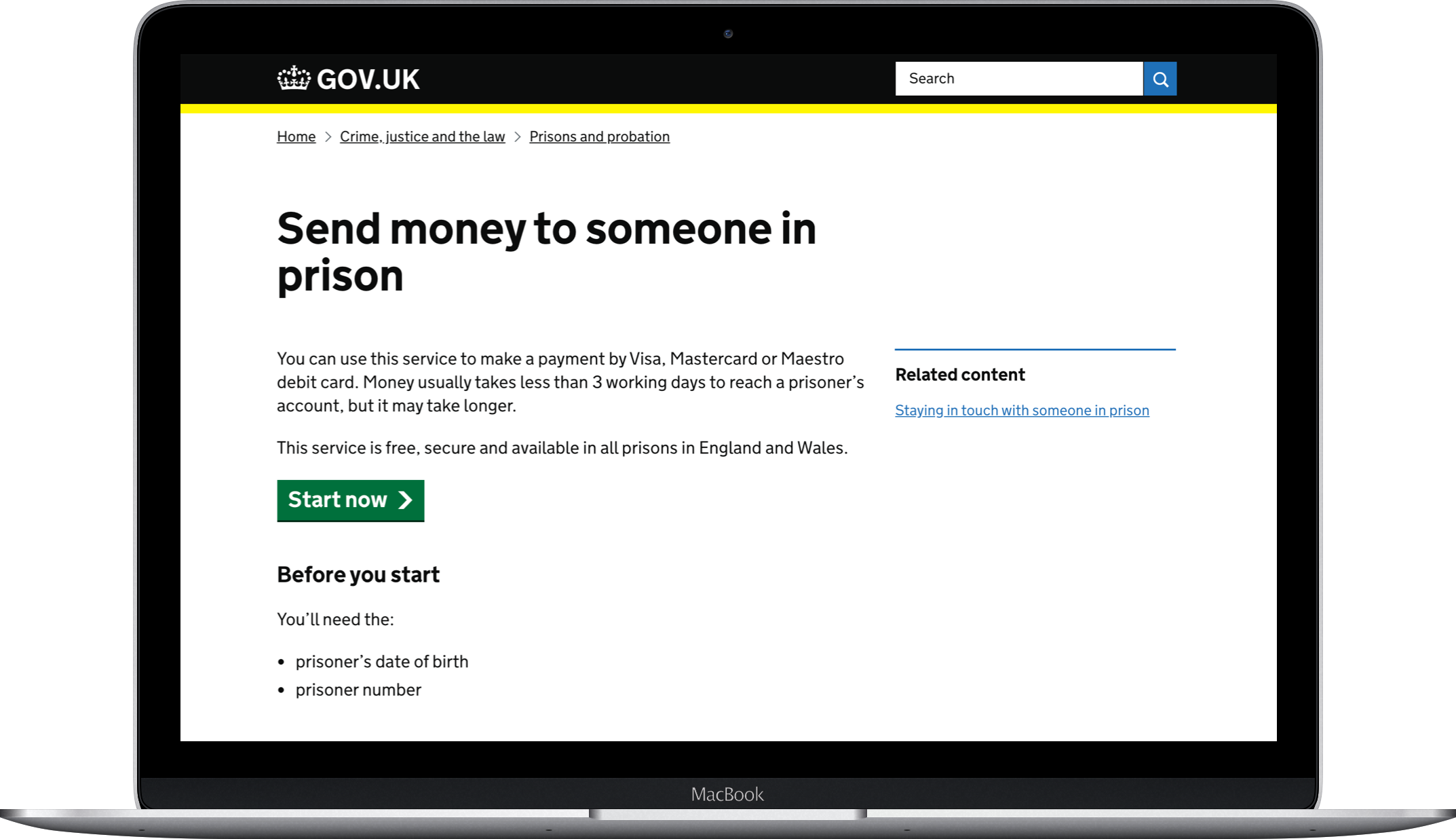 send money to someone in prison laptop