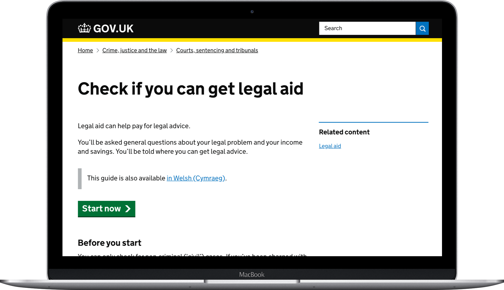 Check if you can get legal aid computer