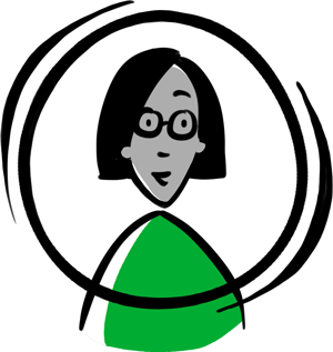 Illustration showing a client