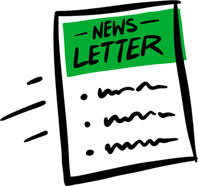 Illustration showing a news letter