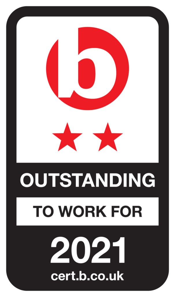 Cert B 2 star outstanding to work for 2021 certification