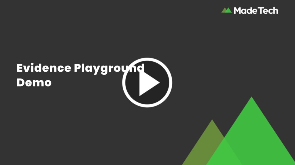 Evidence Playground demo video