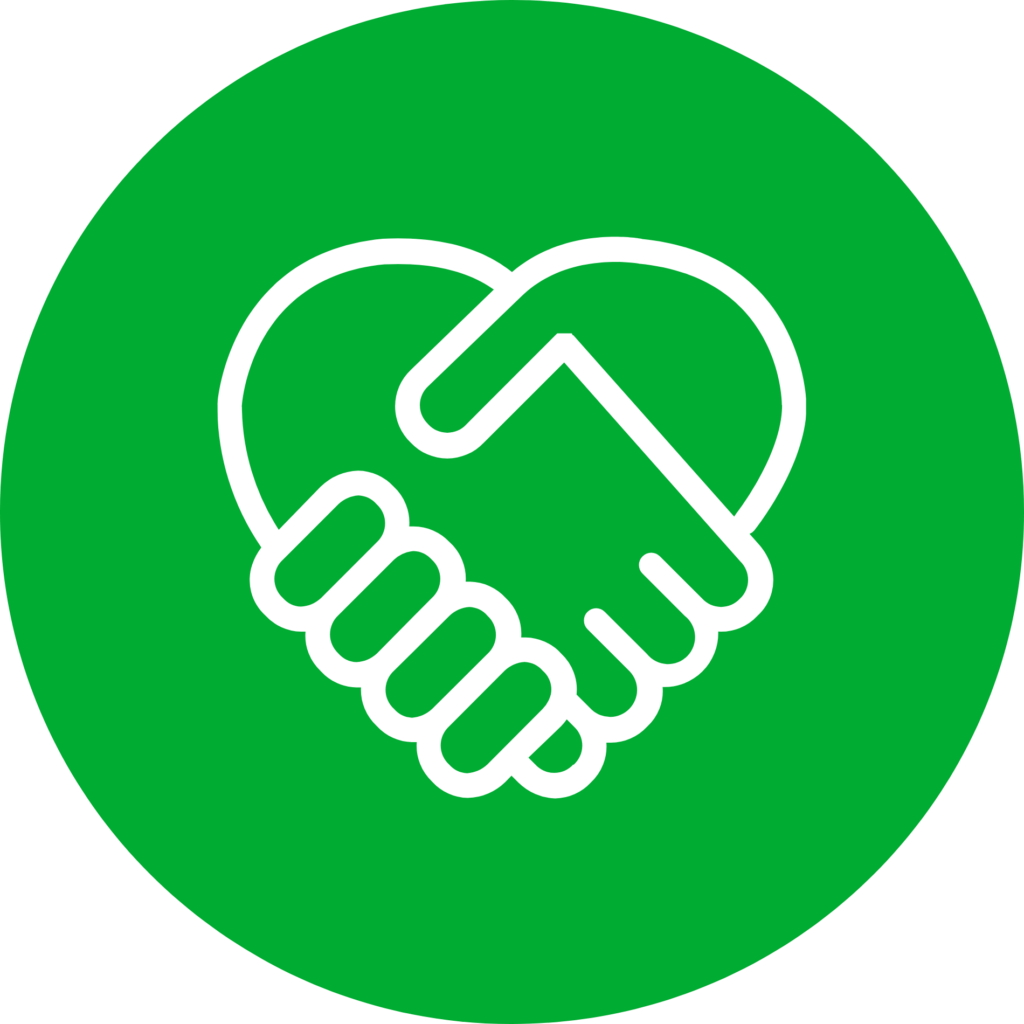 Hand heart icon