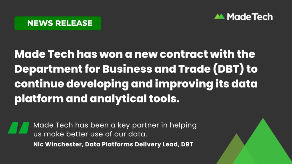 DBT New Contract with Made Tech
