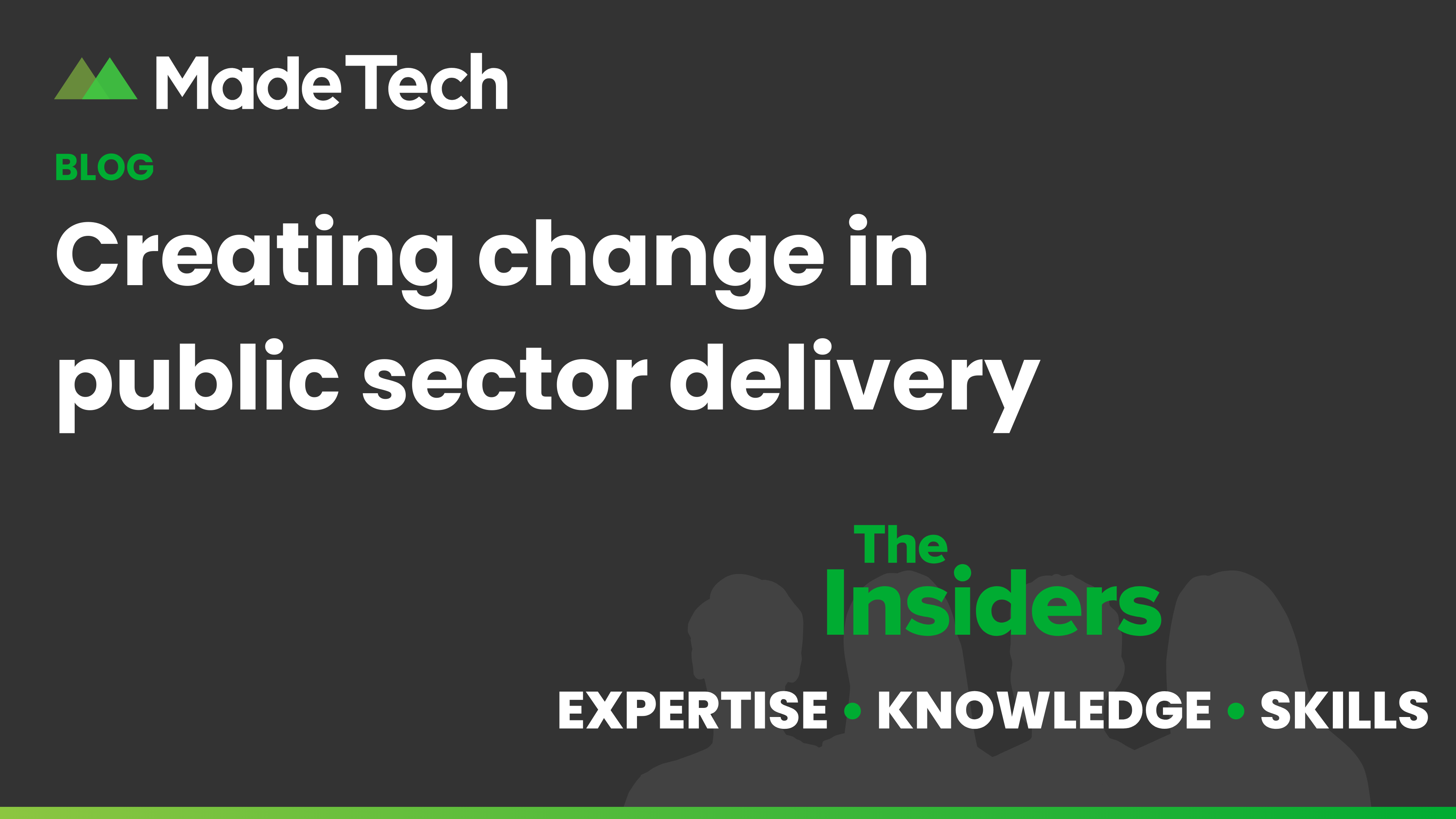 Creating change in public sector delivery Feature image